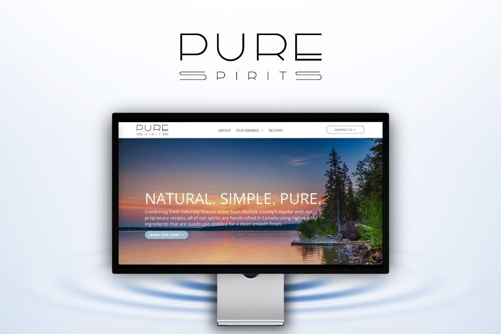 Pure Spirits Web Design Web Development Burlington Marketing Agency