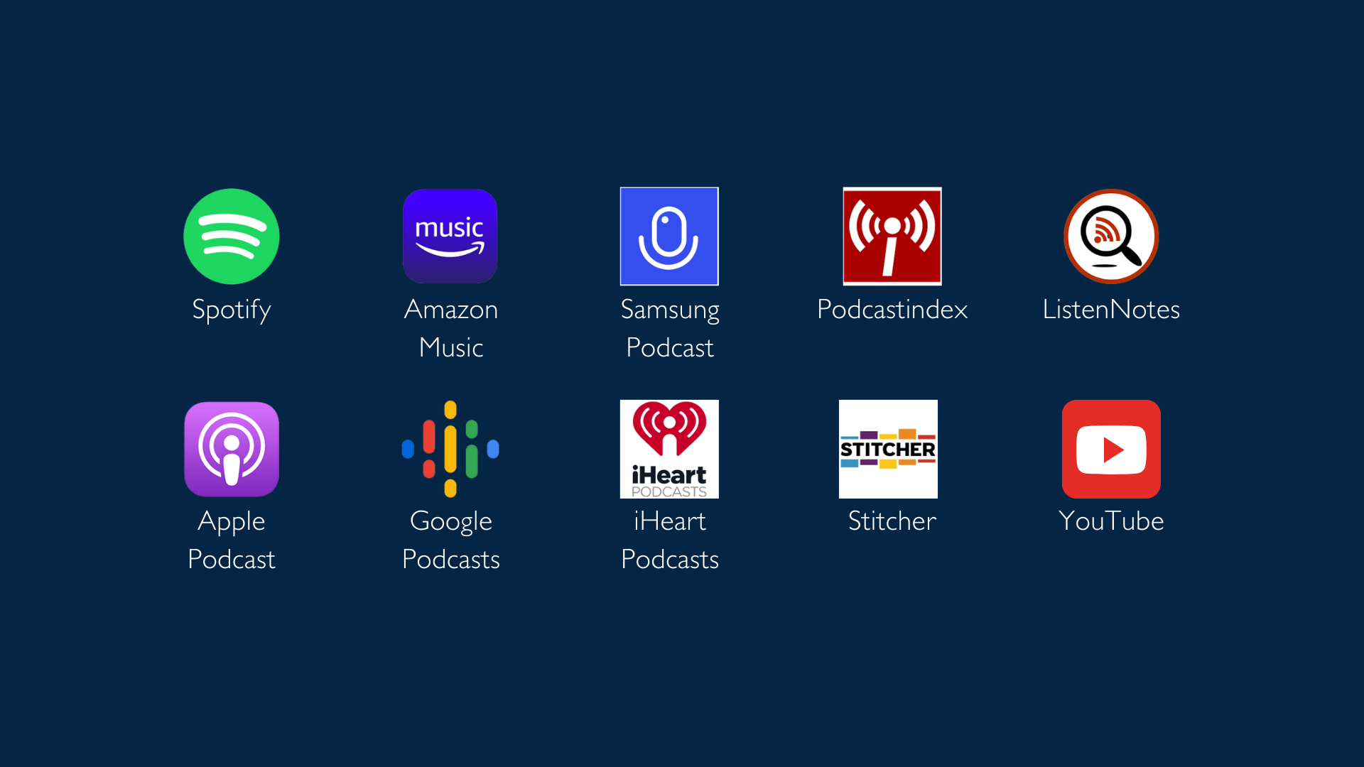 A blue background with a bunch of icons on it