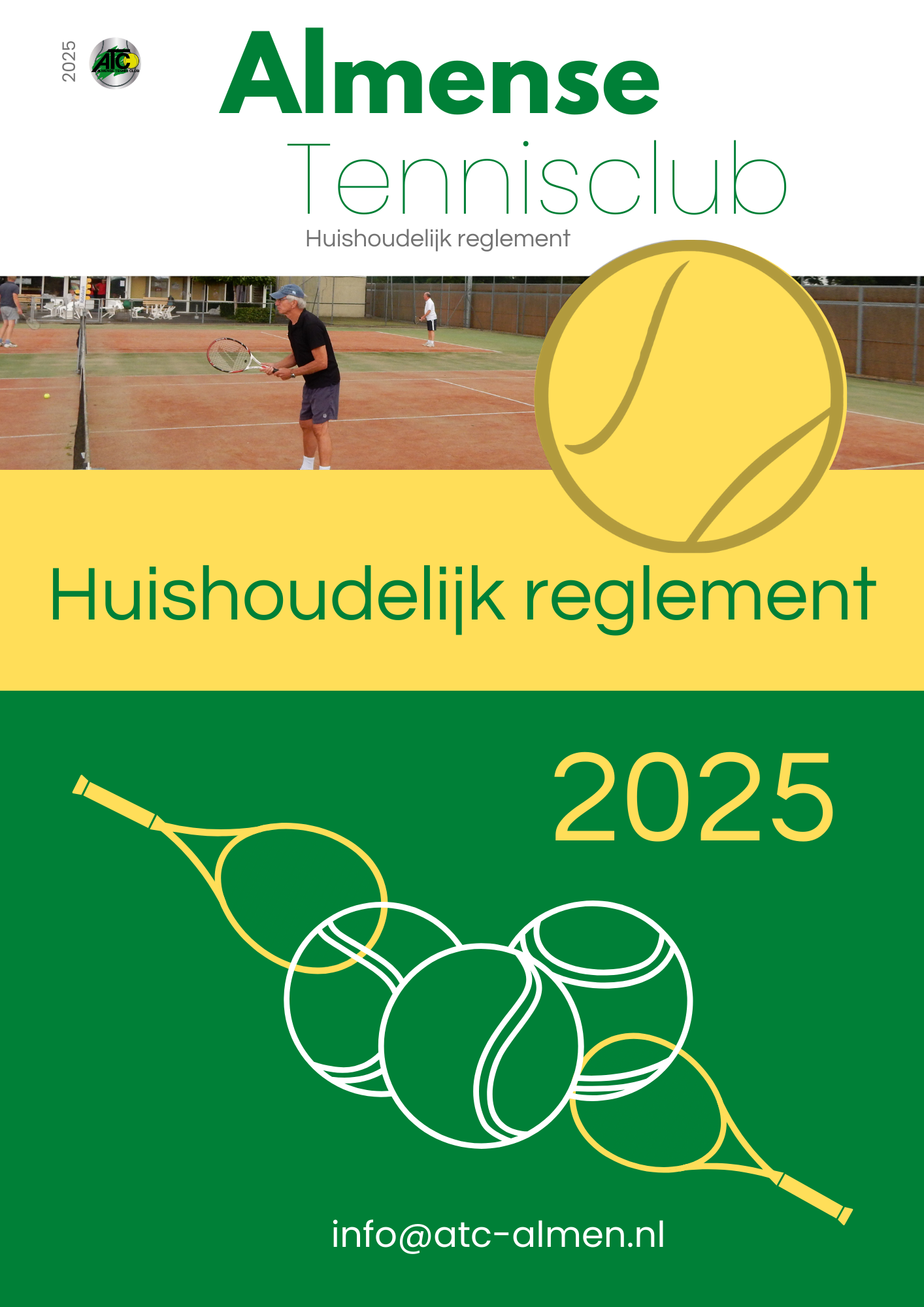 Omslag van het reglement van de 