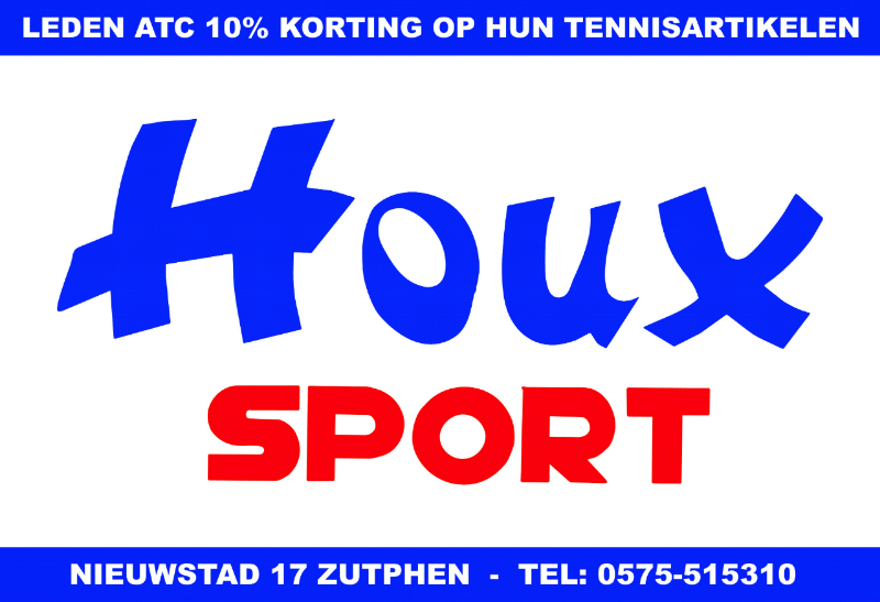 Blue and red Houx Sport logo. Text reads 