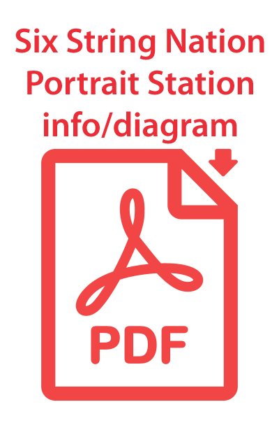 Six String Nation Portrait Station info/diagram PDF icon with red text and document symbol