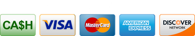 Accepted credit cards