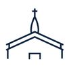 A church with a cross on top of it.