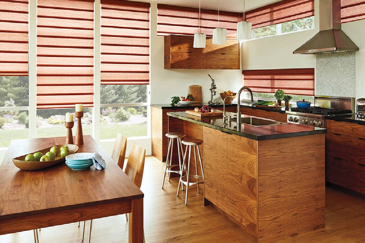 Hunter Douglas Vignette® Modern Roman Shades, Roman blinds, blackout shades near San Diego, California (CA)