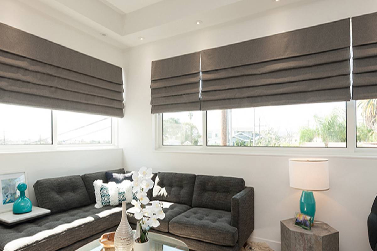 Norman Centerpiece™ Roman Shades, Roman blinds, blackout shades, window treatments near San Diego, California (CA)