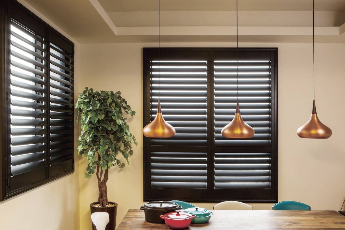 Norman® Normandy® Shutters, plantation shutters, wood shutters, window shutters interior near San Diego, California (CA)
