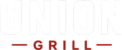 White and red logo reading &ldquo;UNION GRILL&rdquo; on a light background
