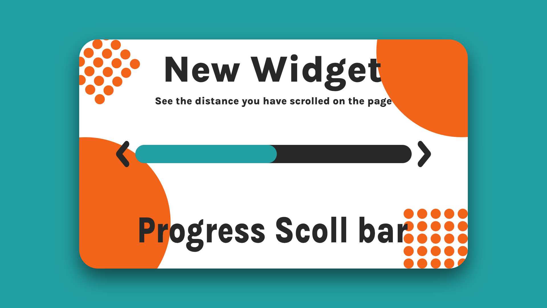 A card with a progress scroll bar on it.