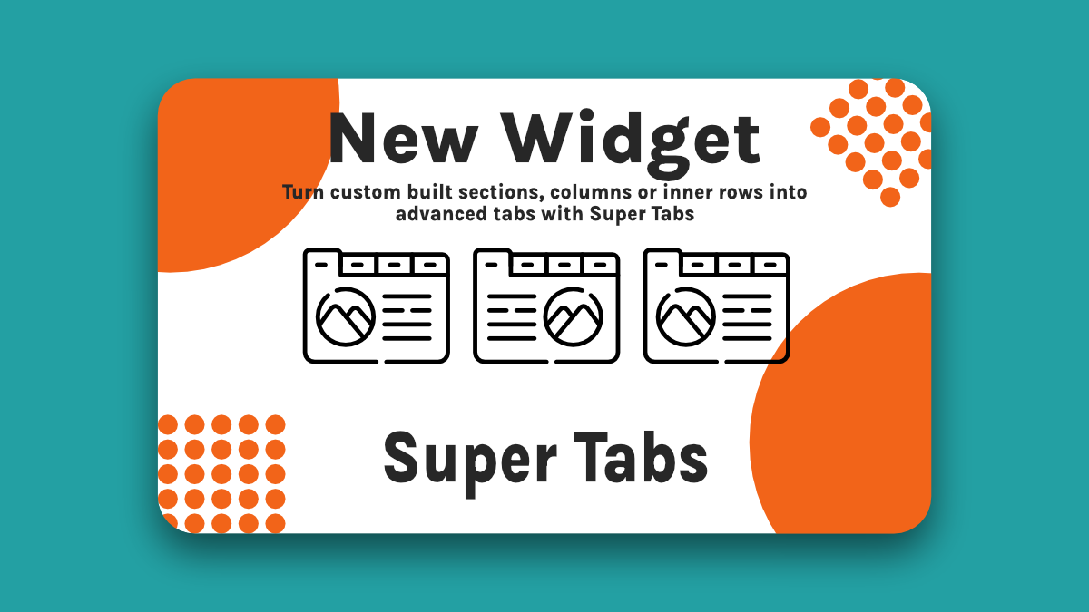 A white card with orange circles, showing 