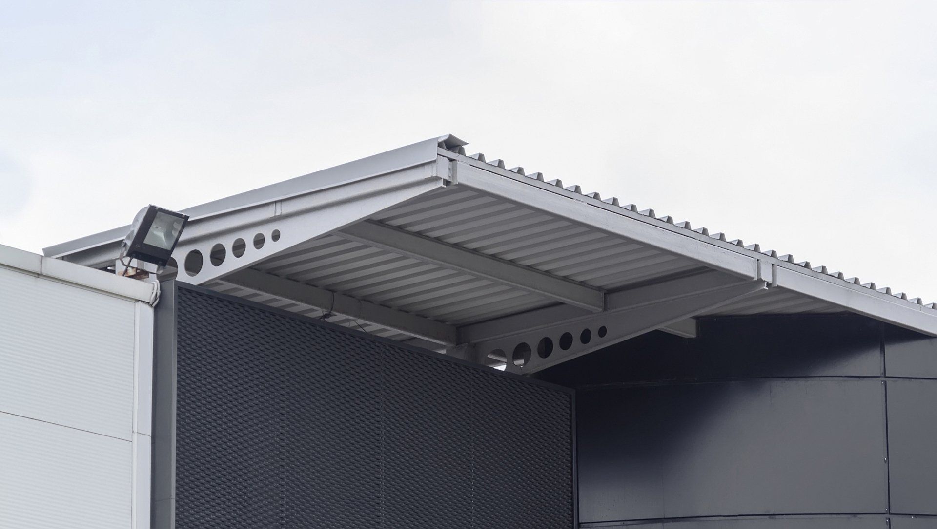 Silver Metal Awning — Wickliffe, OH — Chuck’s Aluminum Products