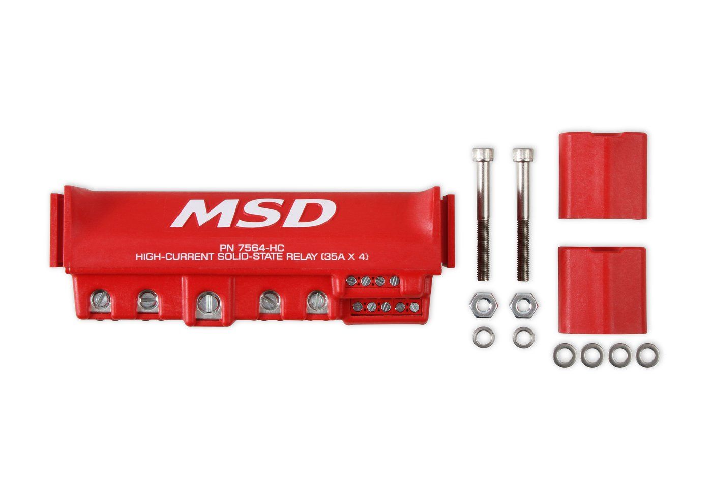 MSD 大電流四通道固態繼電器(35A×4・紅) 7564-HC