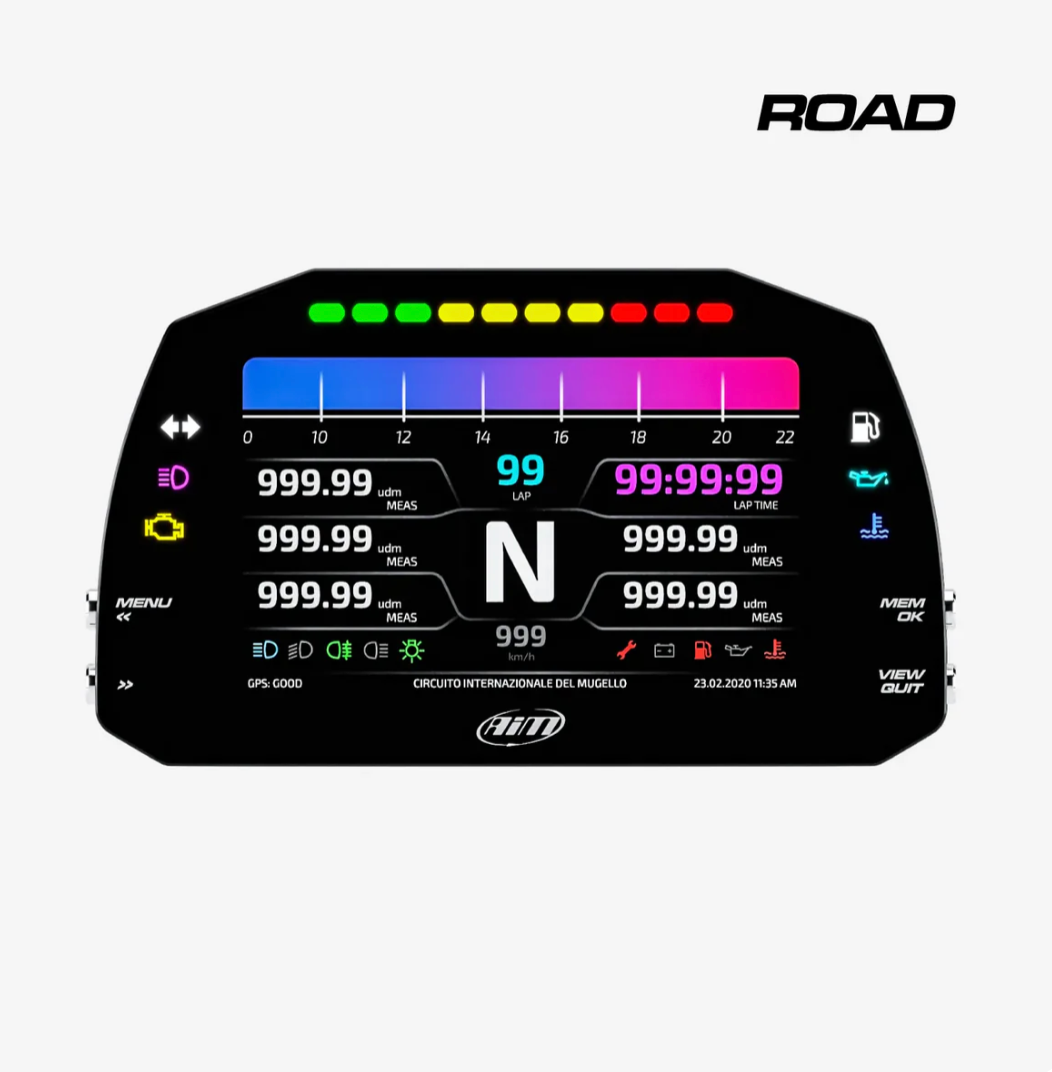 AiM MXS 1.3 Strada Light 賽車螢幕(5吋彩色顯示器)