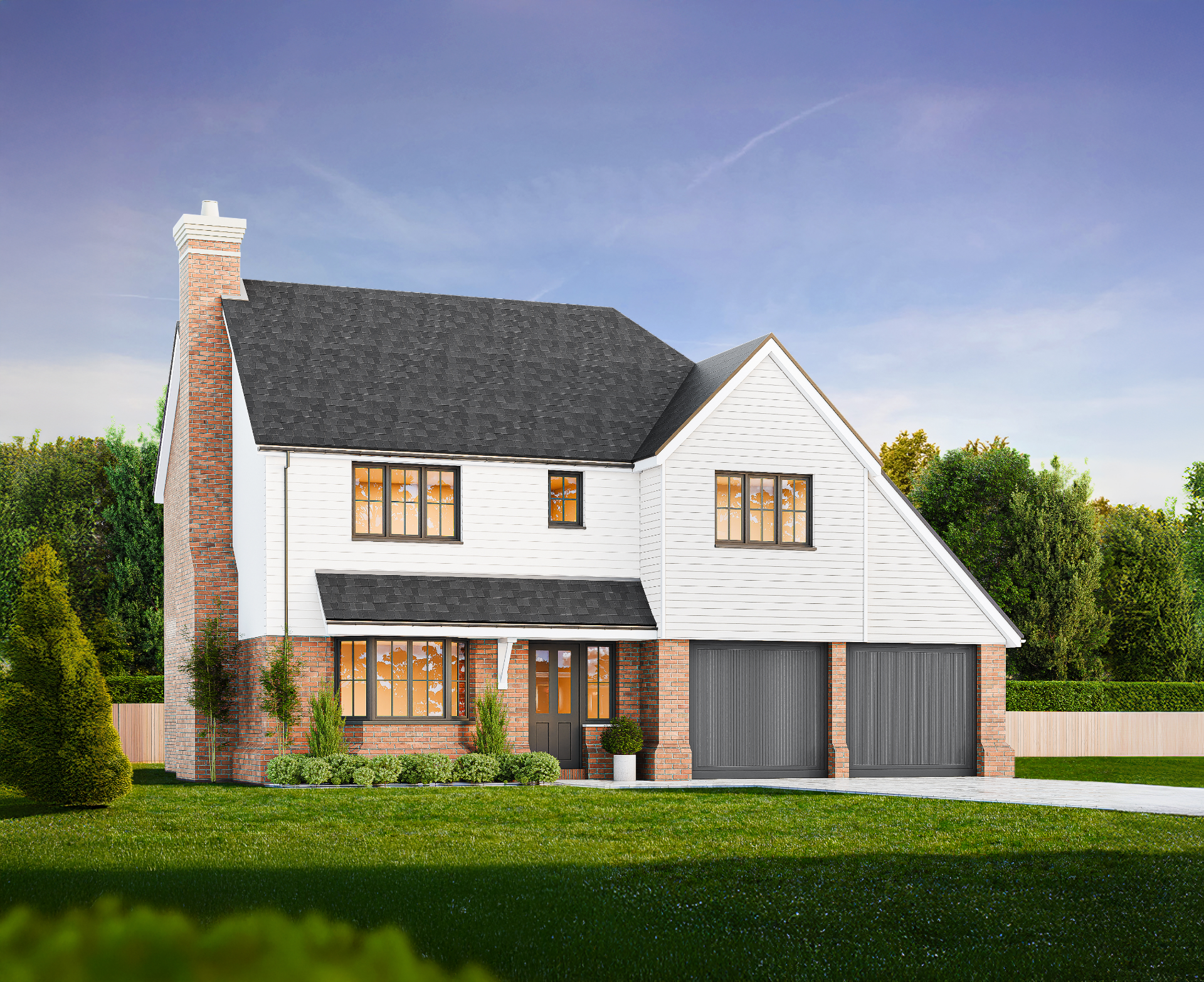 CGI of a detached home at Park Place, Horam, East Sussex