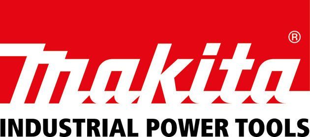 Makita Industrial Power Tools logo in red and black on a white background