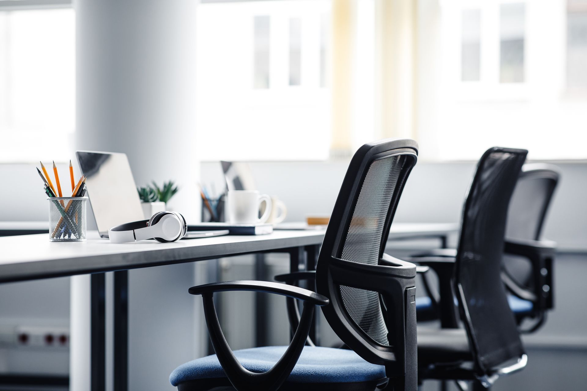 Office chairs.