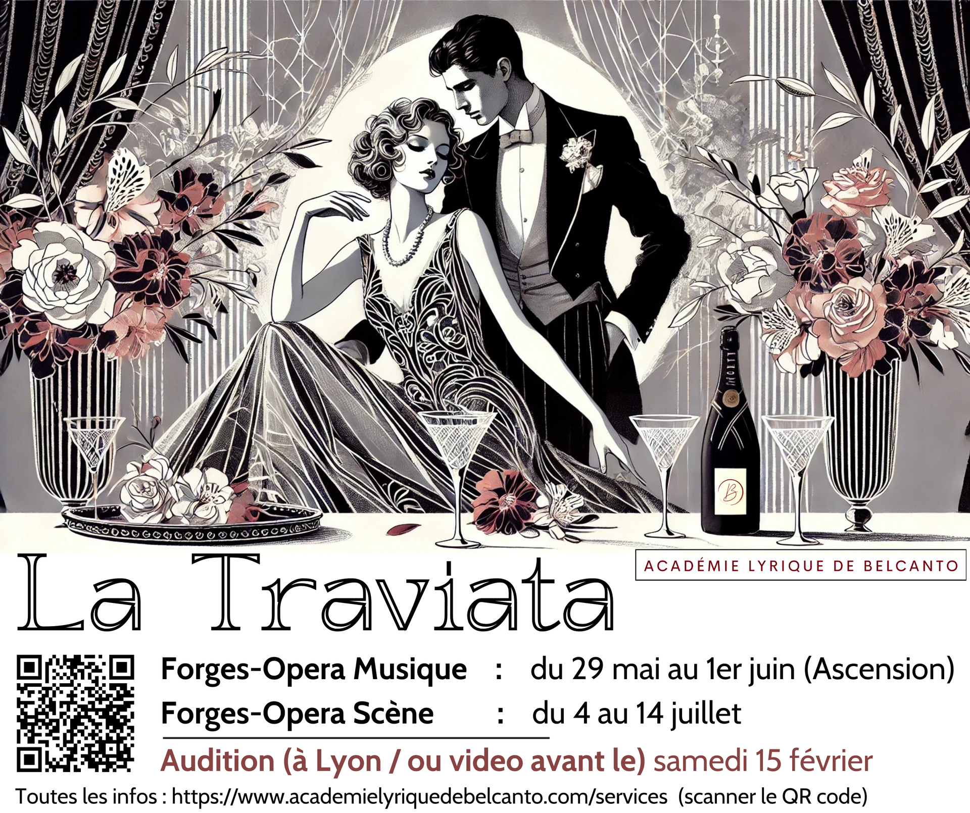 Auditions pour les Forges-Opéra 2025 : La Traviata de Verdi