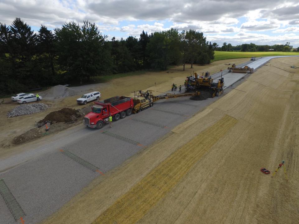 I-469 construction by Harlow Enterprises Incorporated