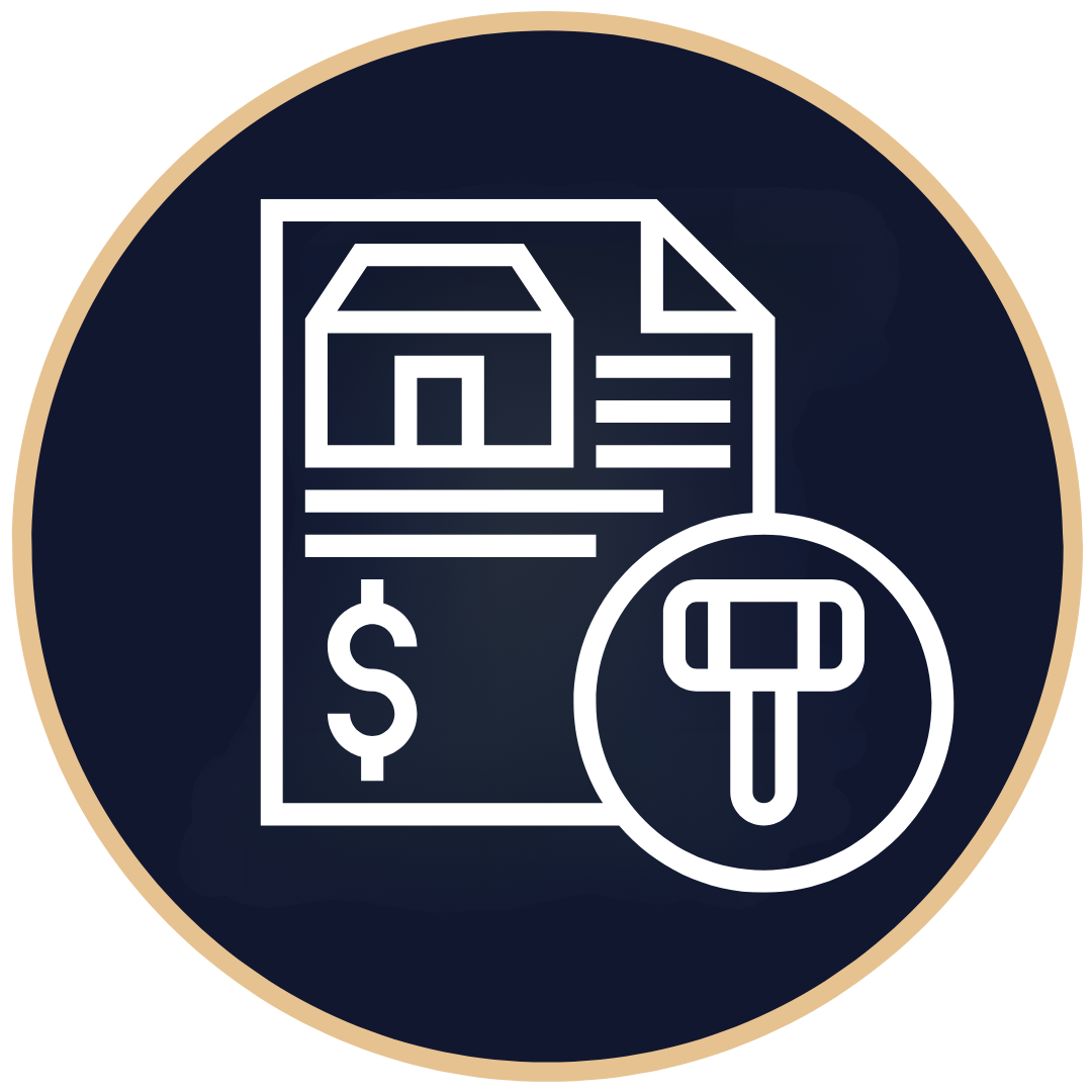 gavel and paper icon