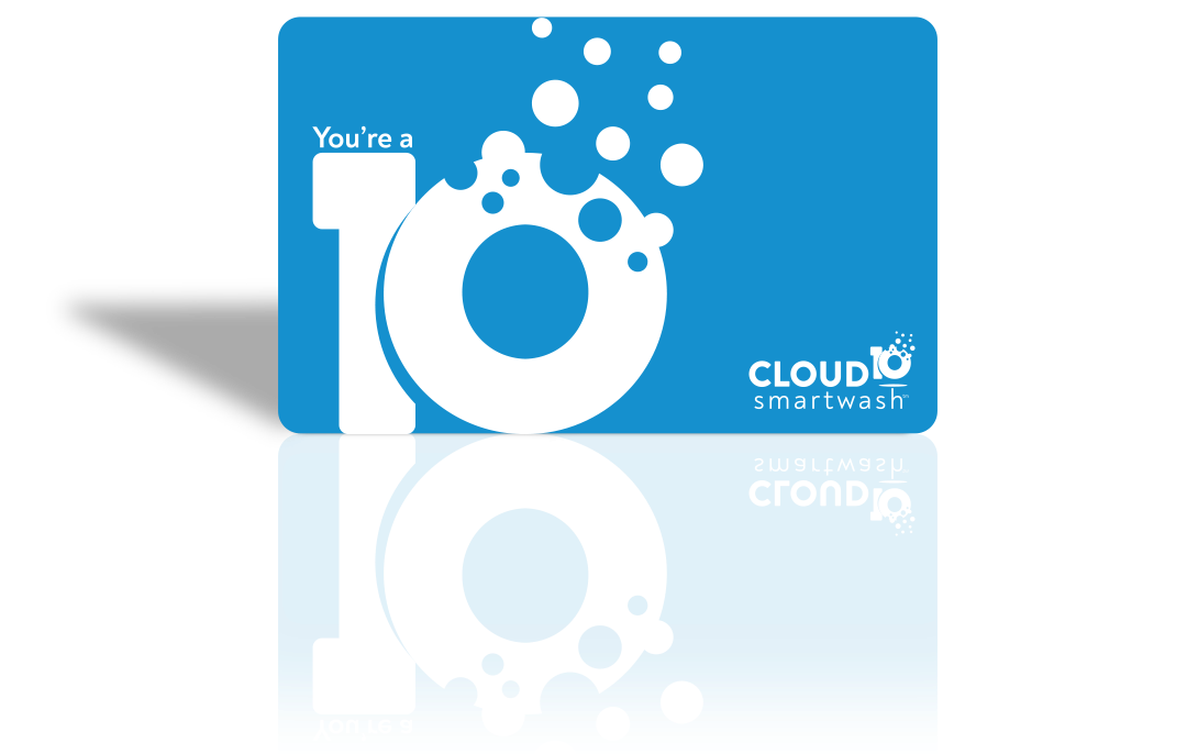 Blue logo with a white “10,” cloud dots, and small “CLOUD” text on a white background.