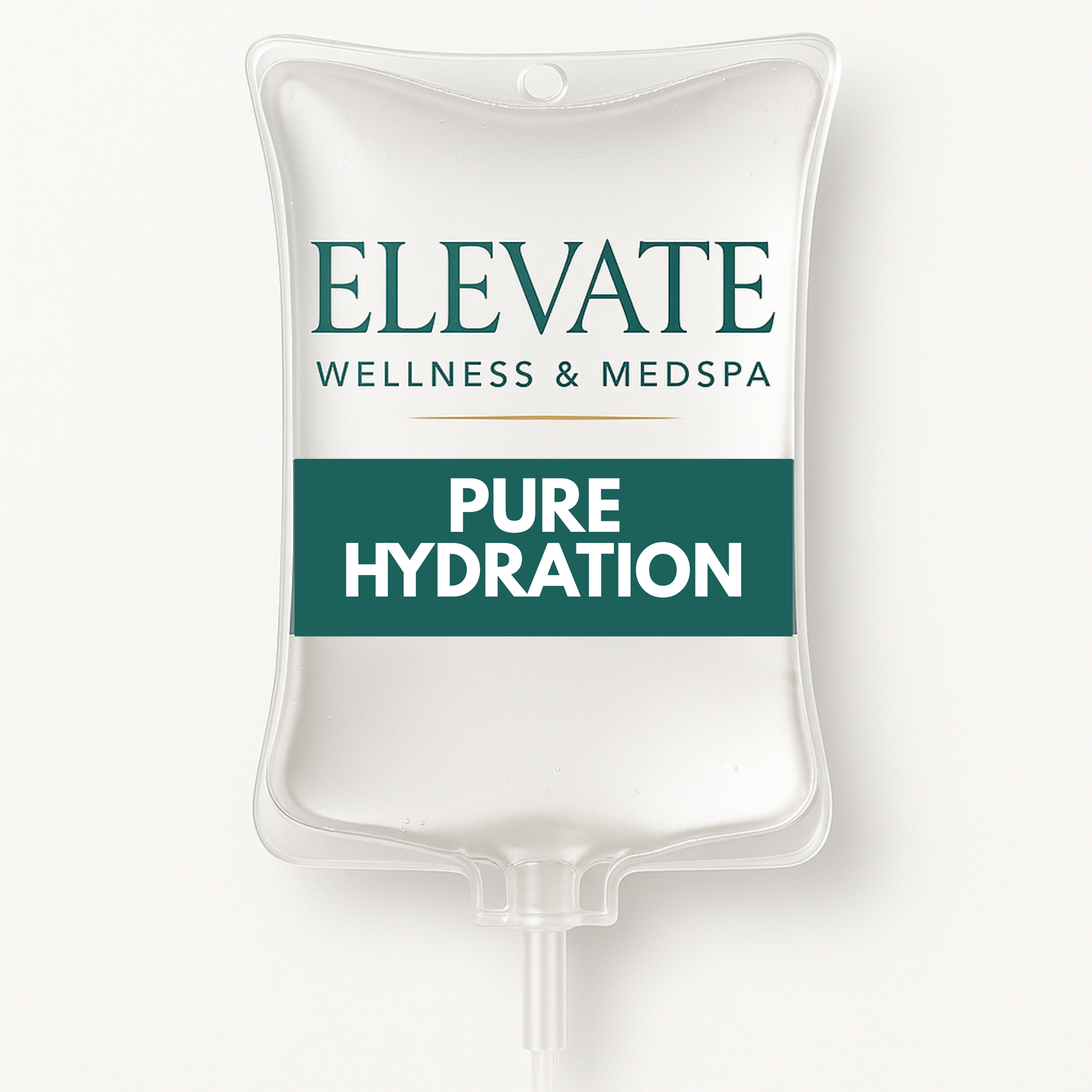 A bag of pure hydration from elevate wellness & medspa.