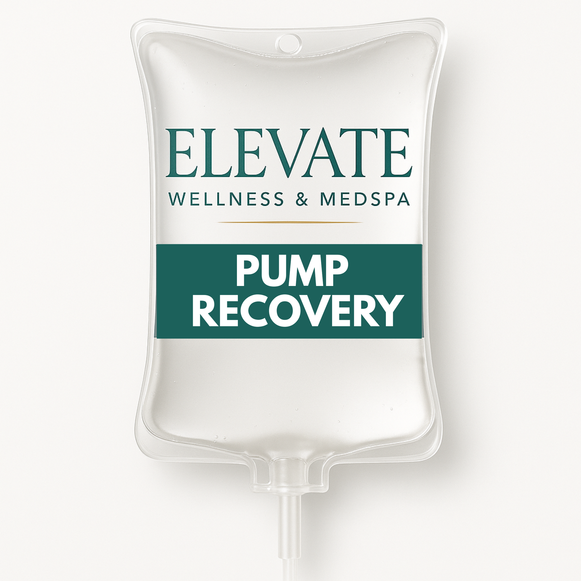 A bag of elevate wellness and medspa pump recovery.