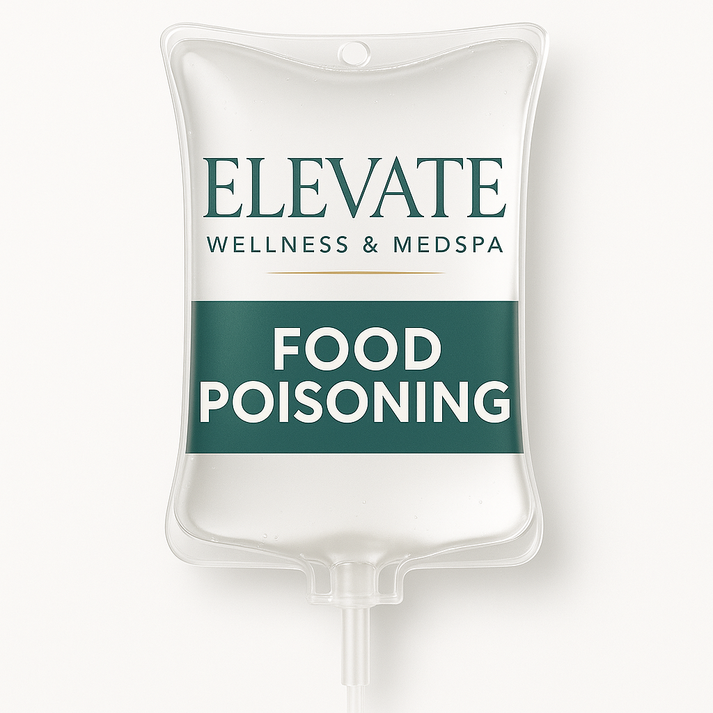 A bag of elevate wellness and medspa food poisoning.
