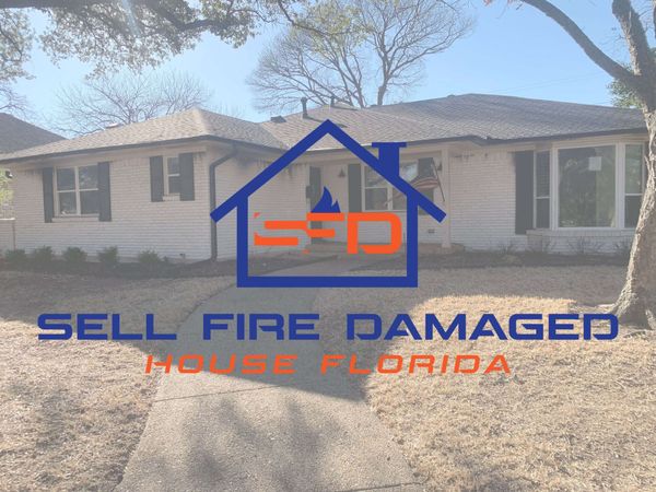 A house with fire damage in Florida