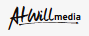 A black “Atwillmedia” logo on a white background with a small orange star accent.