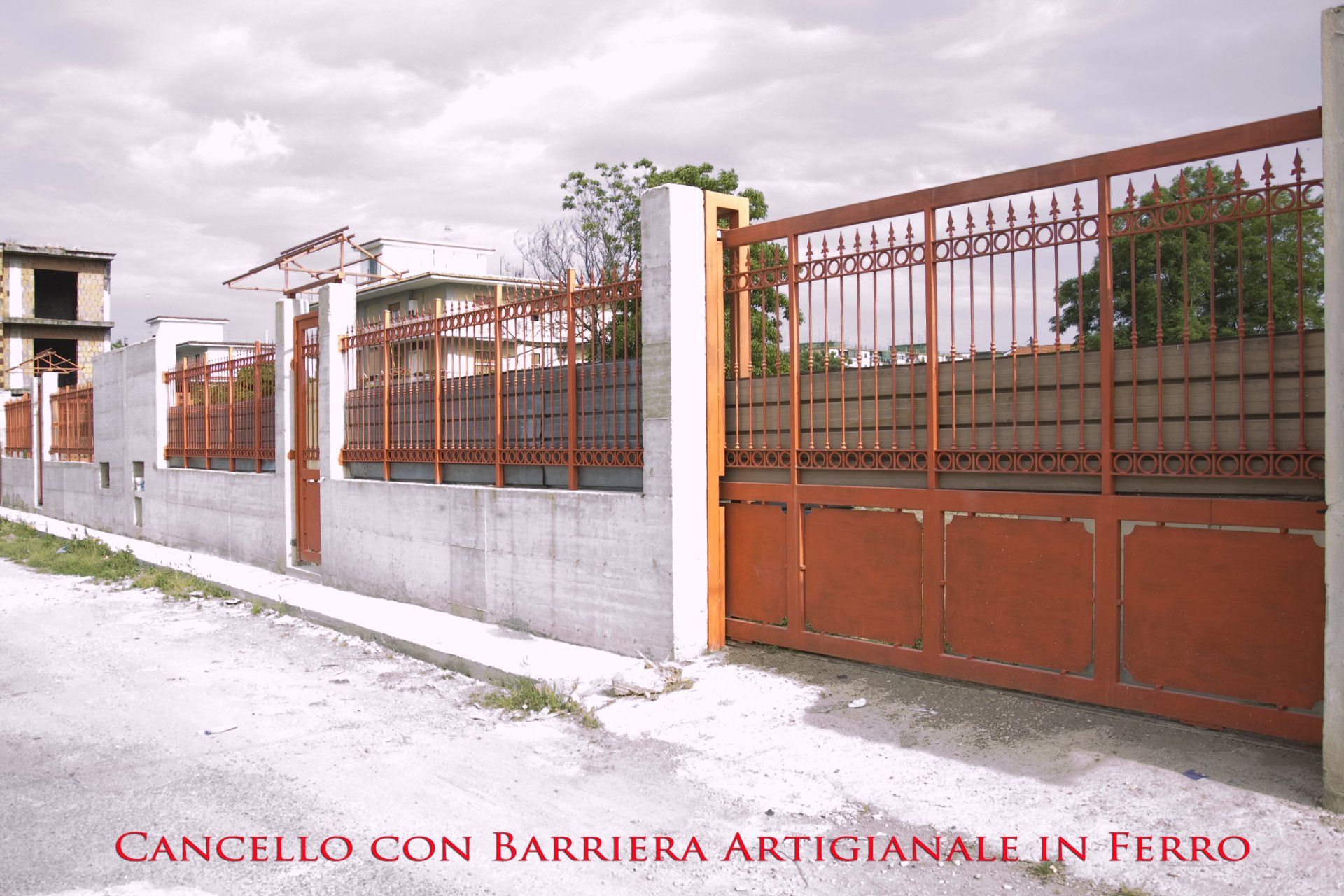 Cancello in ferro artigianale