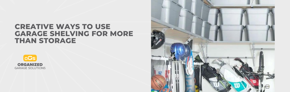 There are many creative ways to use garage shelving for more than storage.