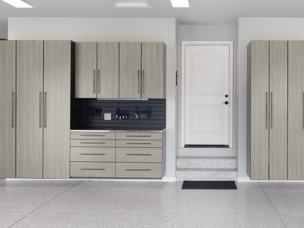 Custom Garage Cabinet System Installation
