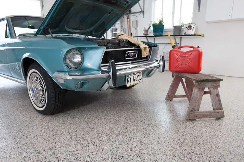 Ployurea Epoxy Garage Flooring Idea