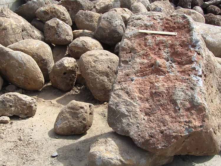 Pile of Light-brown Rocks, Some With Rough, Pitted Surfaces — Kuranda Landscape Supplies in Kuranda, QLD
