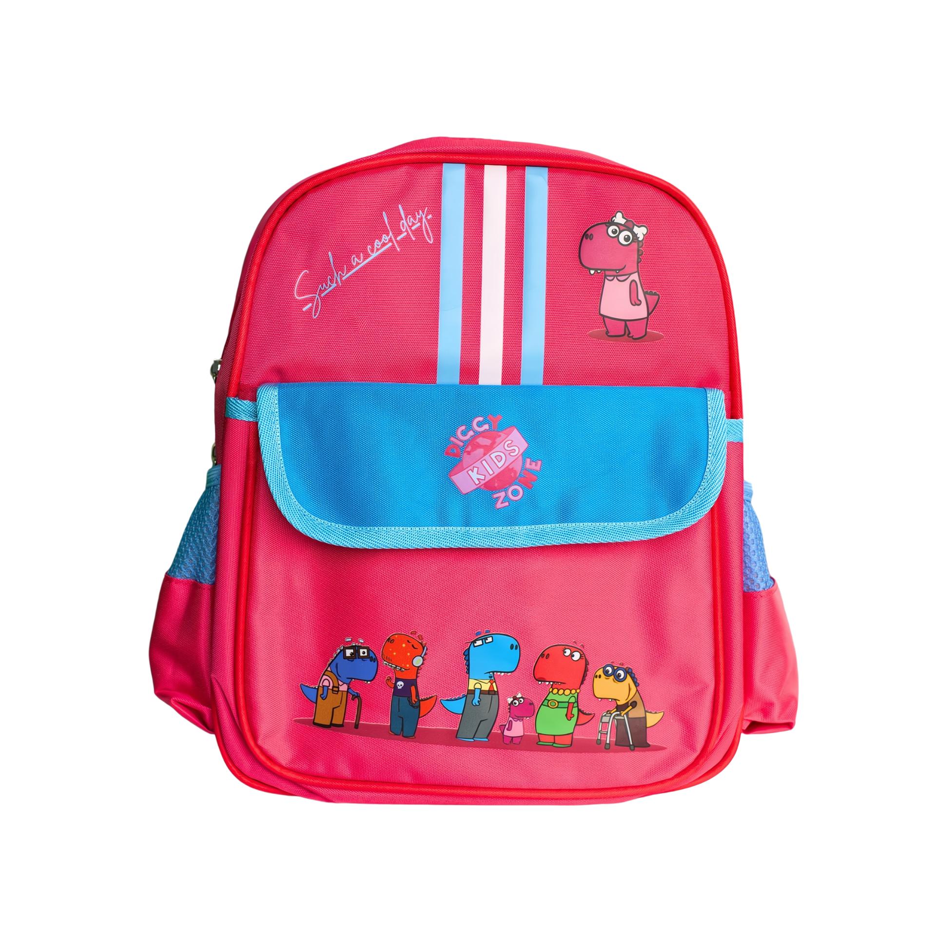 Diggy Dinos Light Pink Preschool Bag