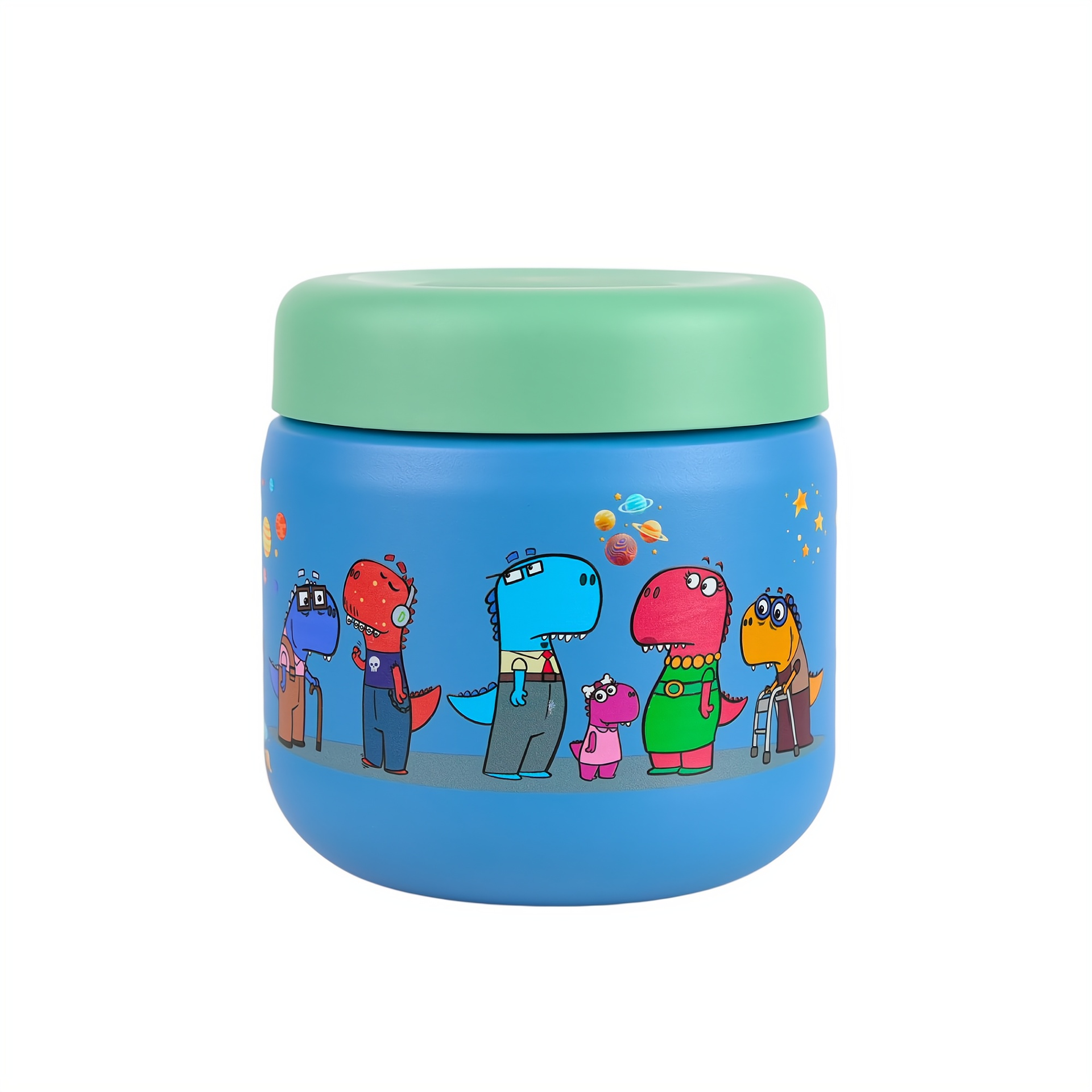 Kids Stainless Food Container Jar - 12 oz - Blue Color