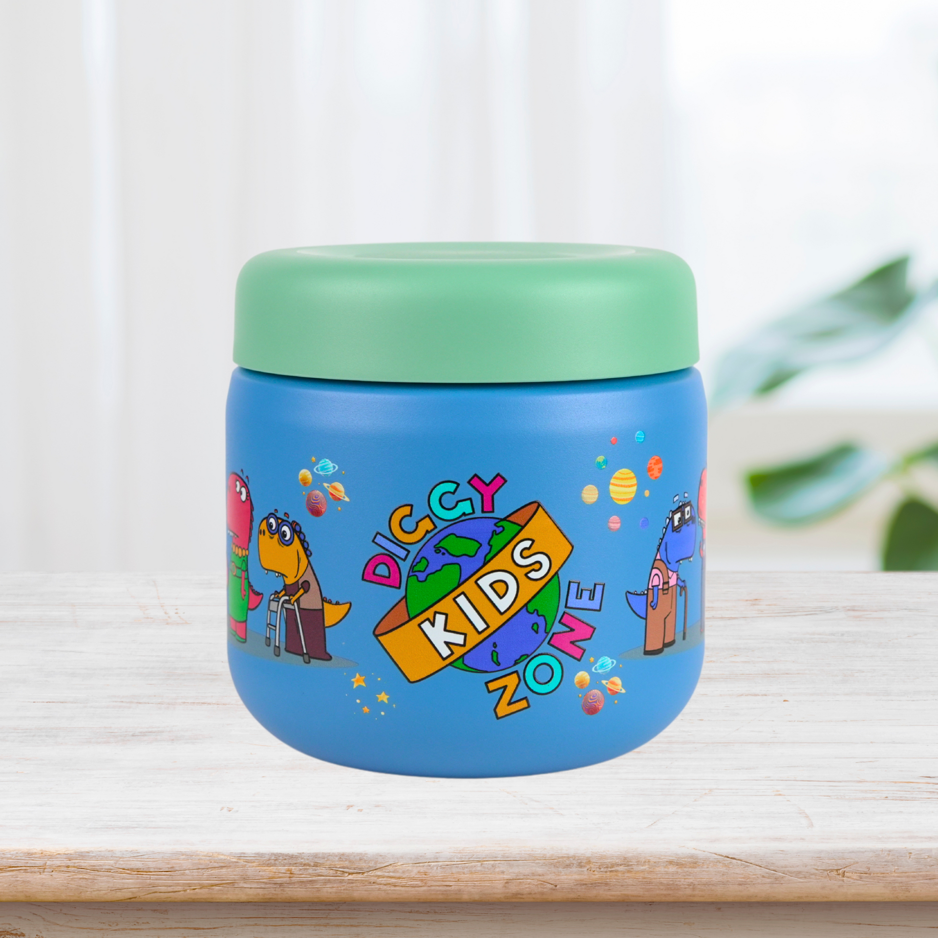 Kids Stainless Food Container Jar - 12 oz - Blue Color