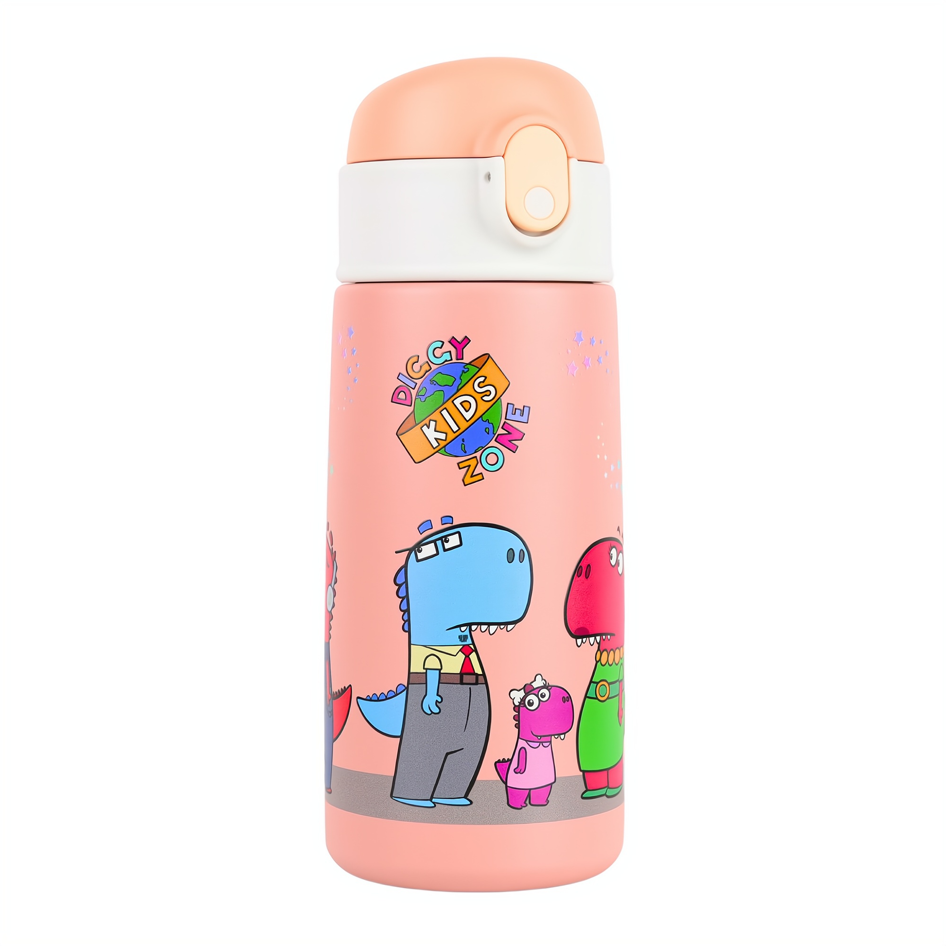 Kids Stainless Water Bottle - 16 oz - Pink Color