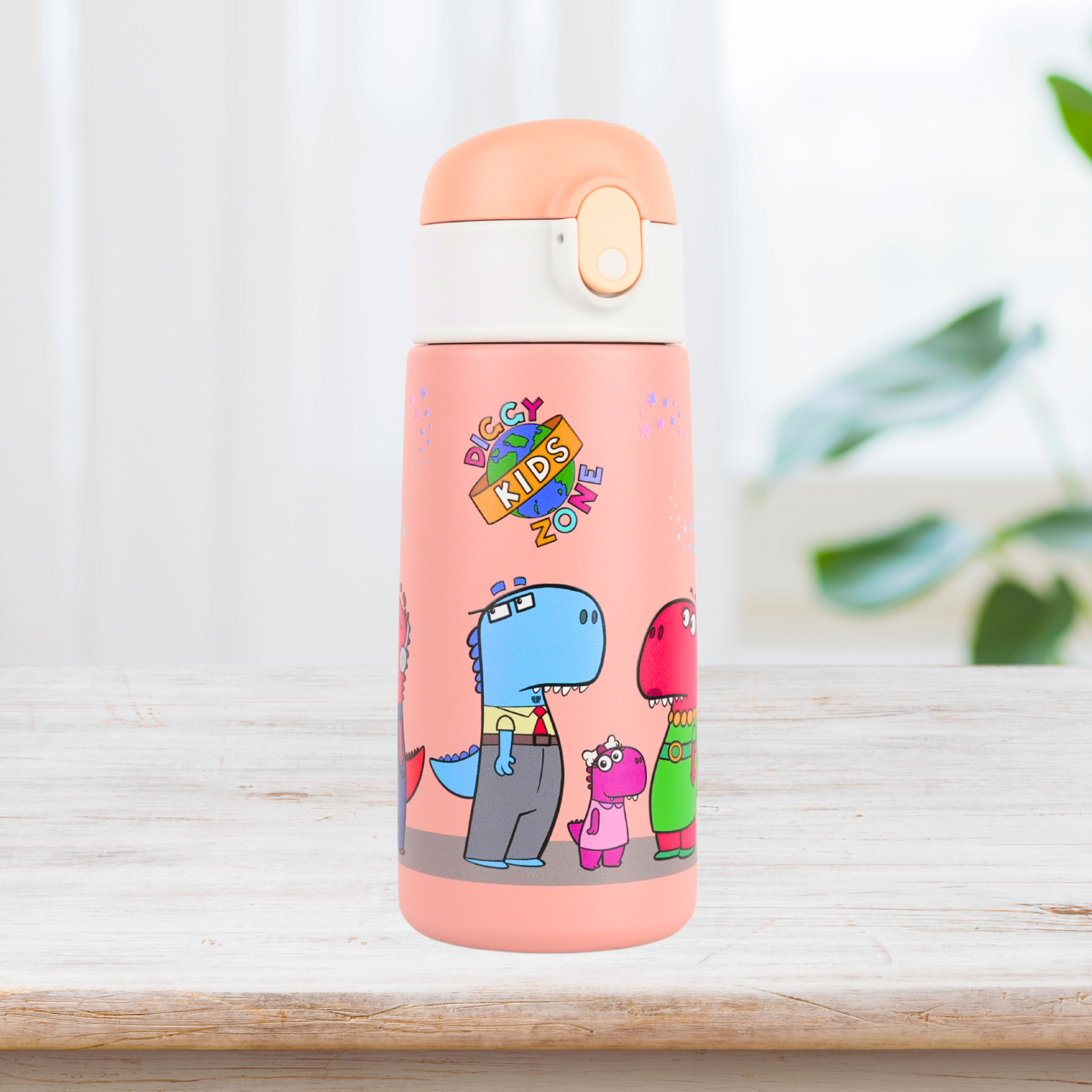 Kids Stainless Water Bottle - 16 oz - Pink Color