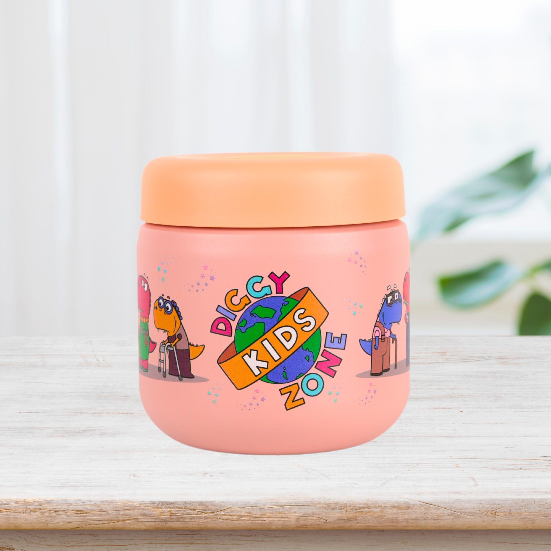 Kids Stainless Food Container Jar - 12 oz - Pink Color