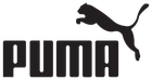 Un logo puma noir et blanc avec un chat dessus