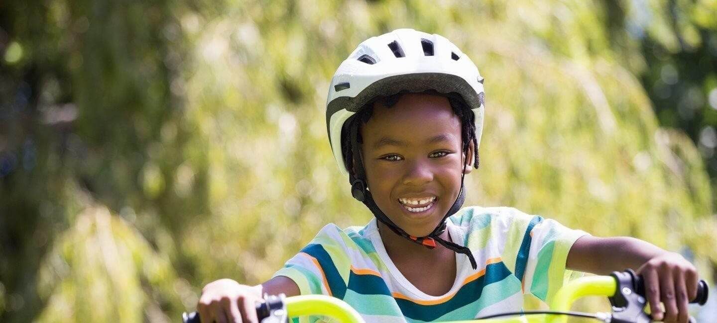 Boy on bike