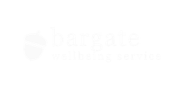 Faint white Baugate waste services logo on a white background