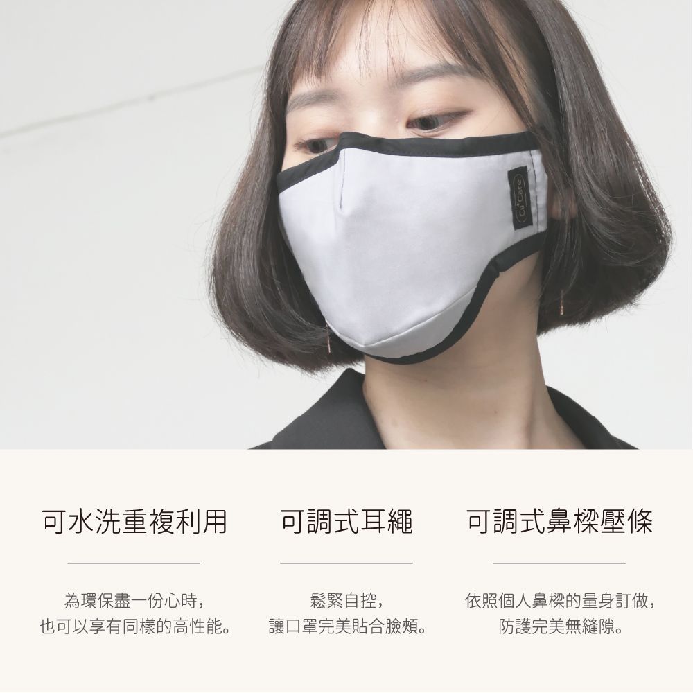 CuCare銅纖機能口罩（抗菌、抗霾、抗PM2.5、抗空汙、抗UV）