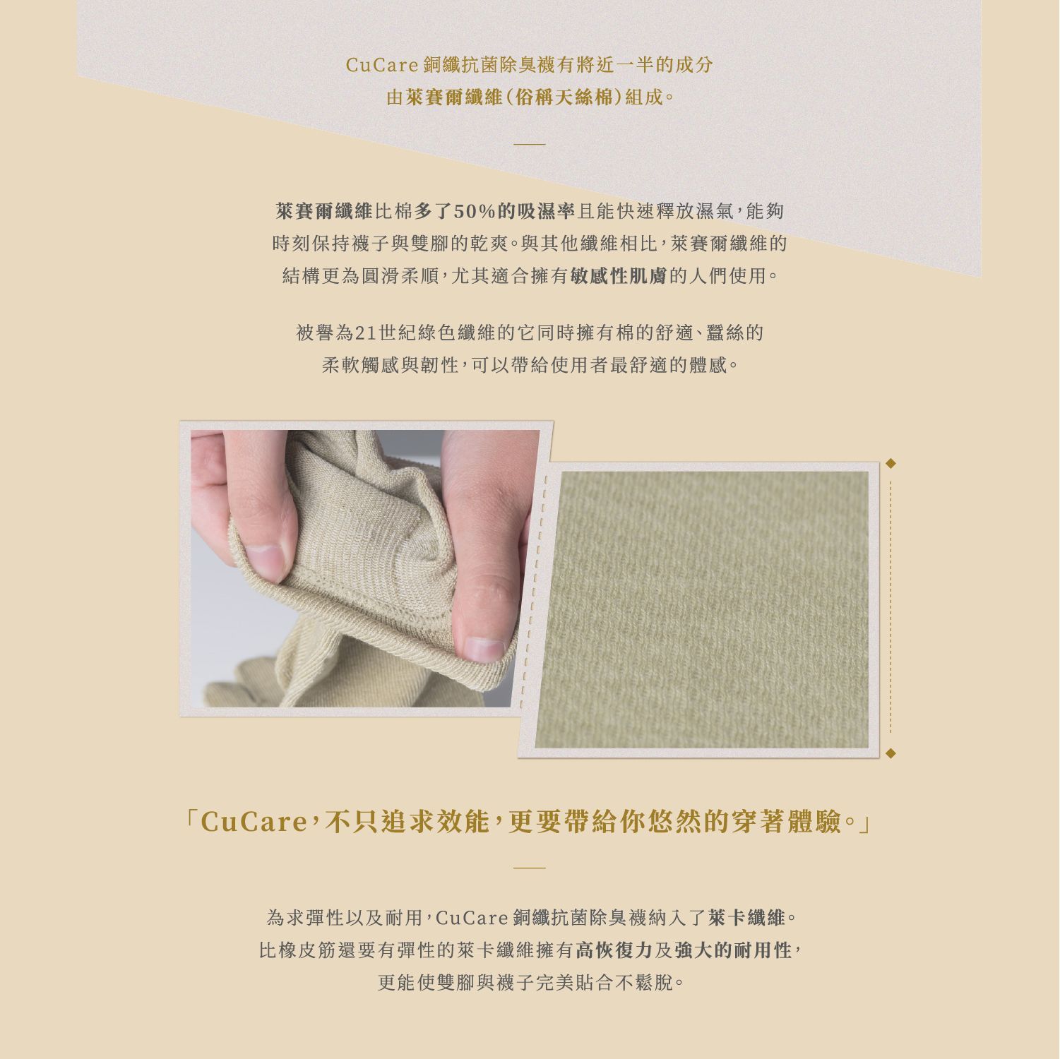 CuCare銅纖抗菌除臭襪（抗菌、除臭、吸濕排汗、乾爽、舒適、銅纖維襪、中性襪）