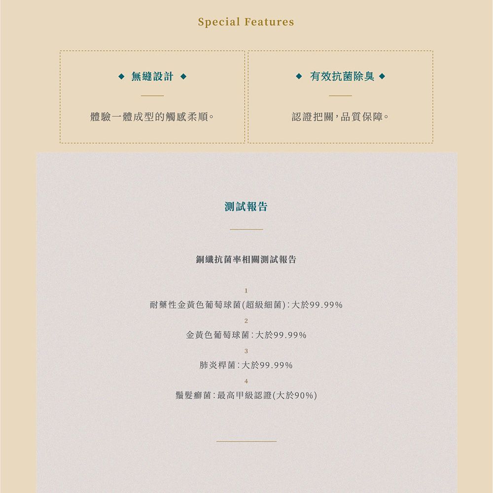 CuCare銅纖抗菌除臭襪（抗菌、除臭、吸濕排汗、乾爽、舒適、銅纖維襪、中性襪）