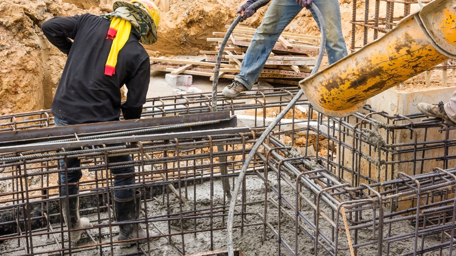 Driveway concrete finishing work improving curb appeal of home exterior