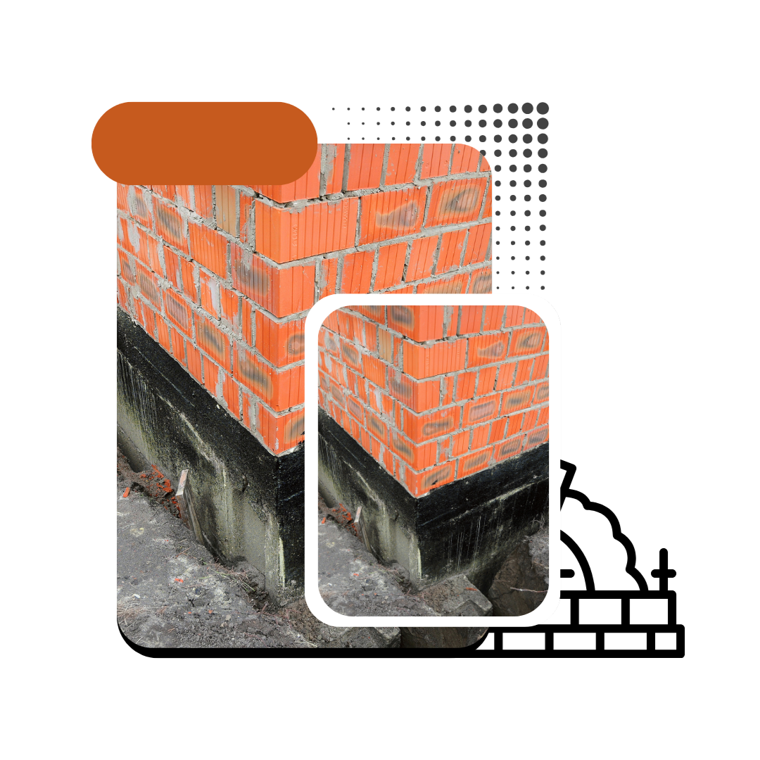 Concrete foundation ready for residential construction