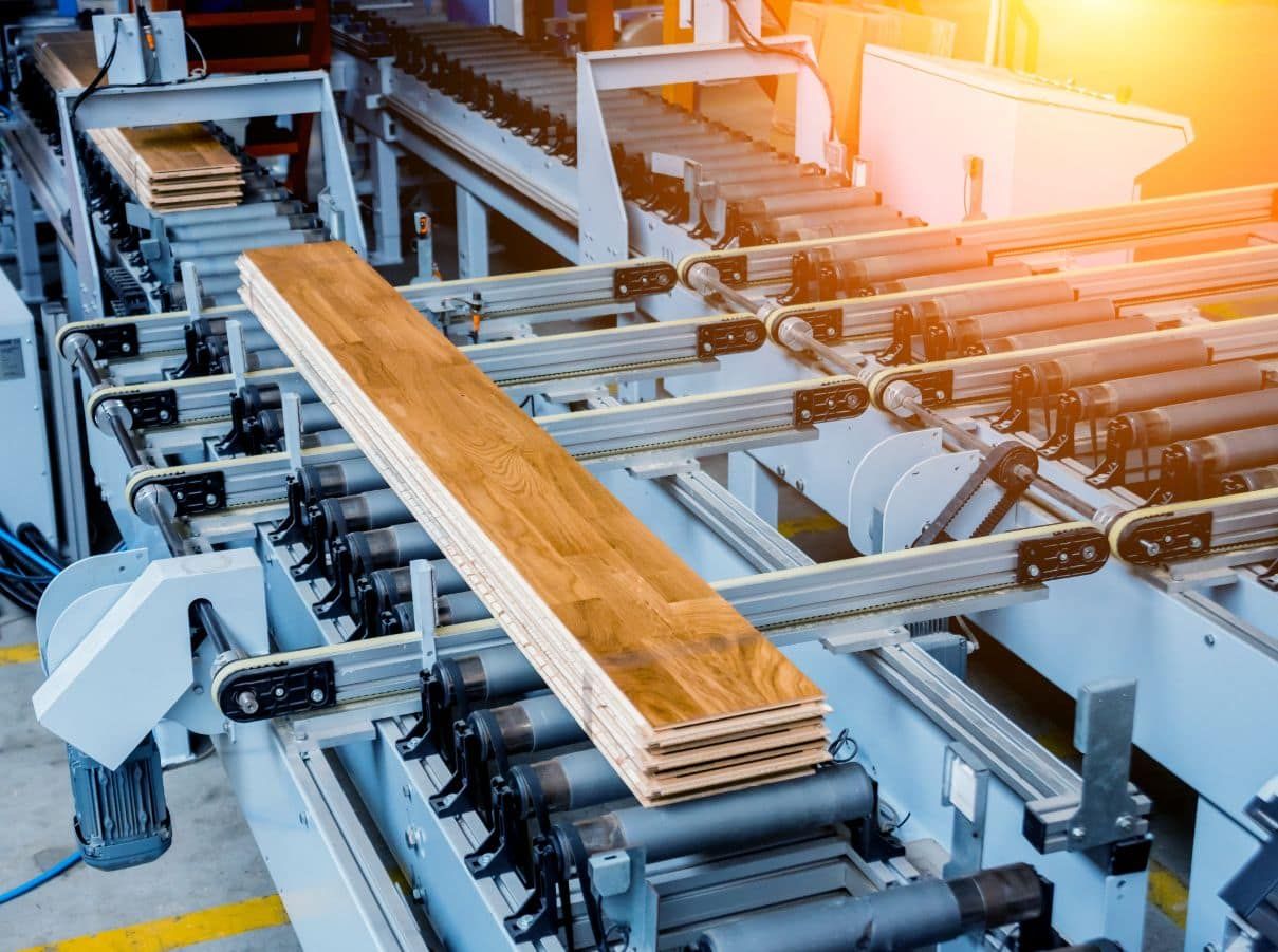 Machine is Cutting a Piece of Wood in a Factory — Ken Willis Joinery Pty Ltd In South Grafton, NSW