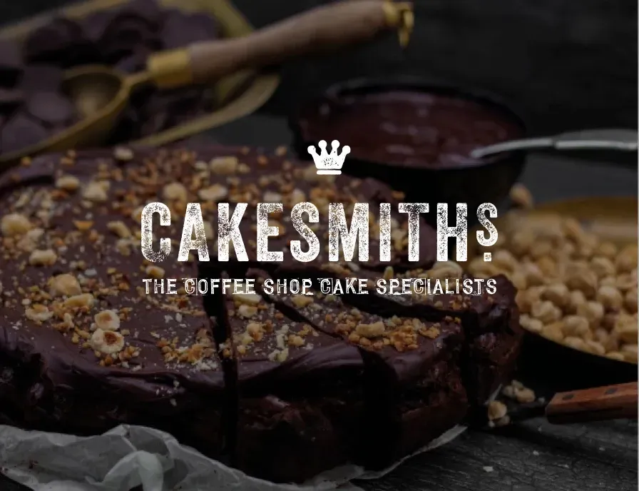 A picture of a cake with the words cakesmiths on it