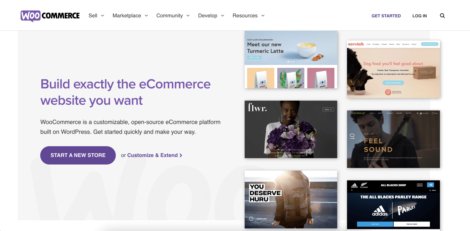A screenshot of a website that says